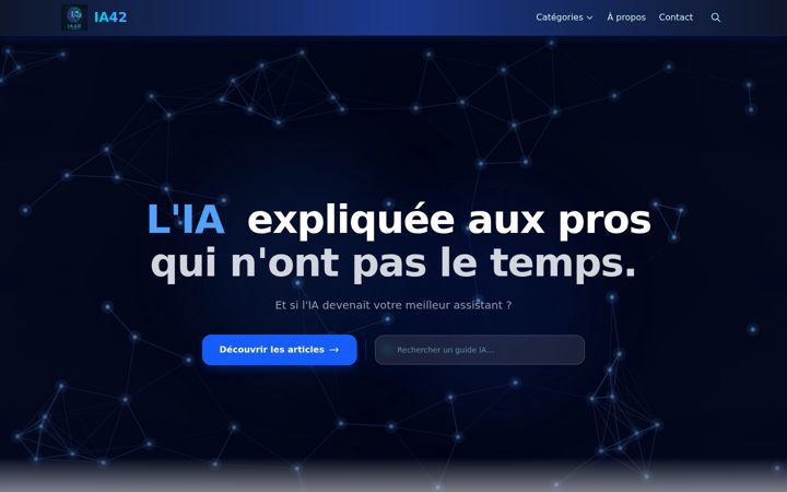 Screenshot of ia42.fr