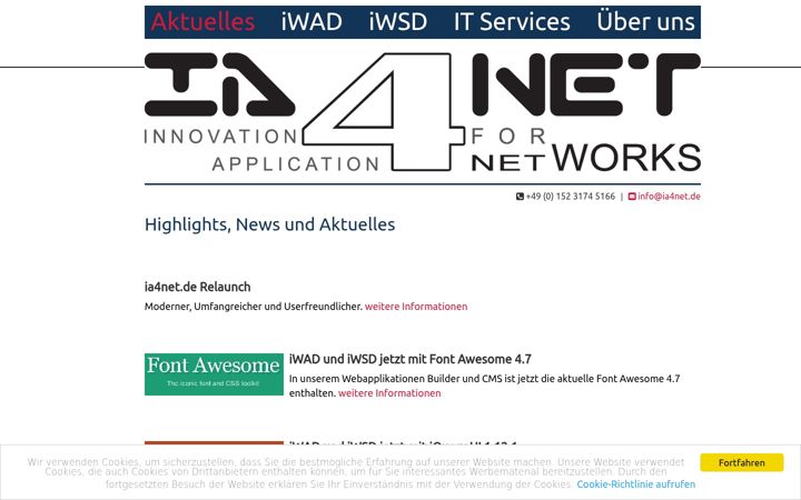 Screenshot of ia4net.de