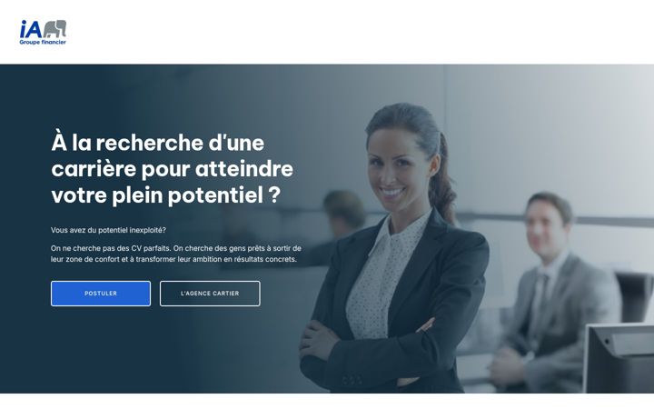 Skjámynd af iaagencecartier.com