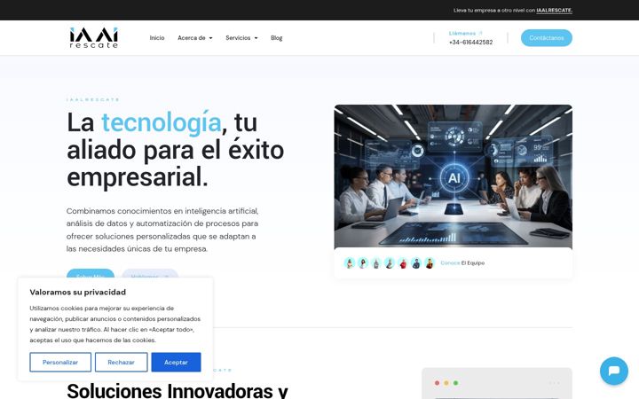 Skjámynd af iaalrescate.com
