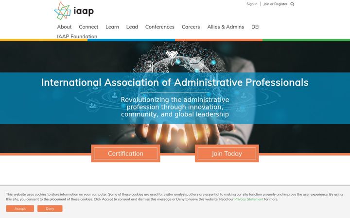 Snimka zaslona za iaap-hq.org