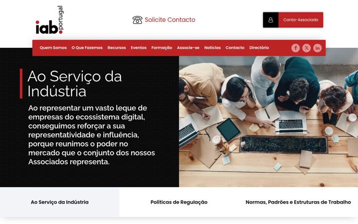 Screenshot of iabportugal.net