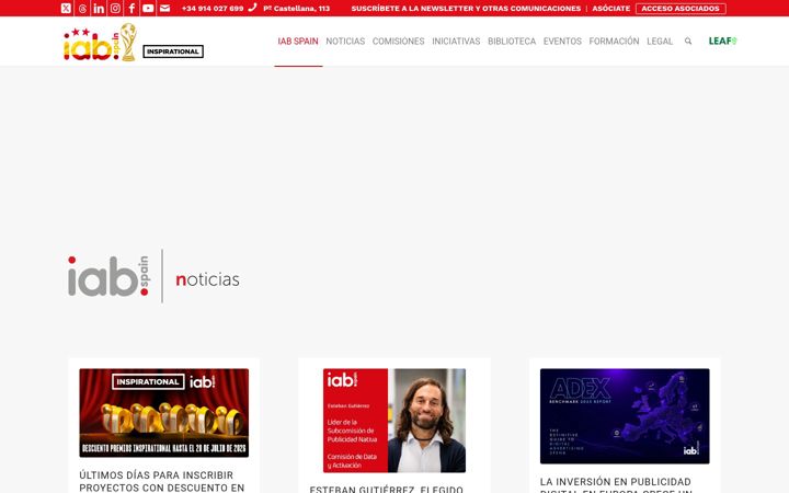 Screenshot of iabspain.es
