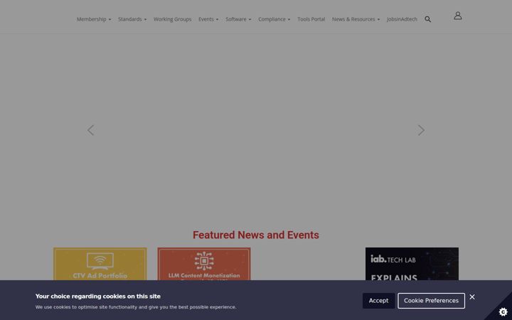 Screenshot of iabtechlab.com