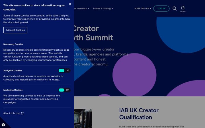 Screenshot of iabuk.com