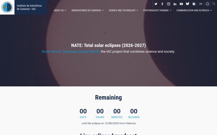 Screenshot of iac.edu.es