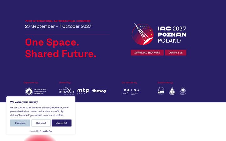 Screenshot of iac2027.com