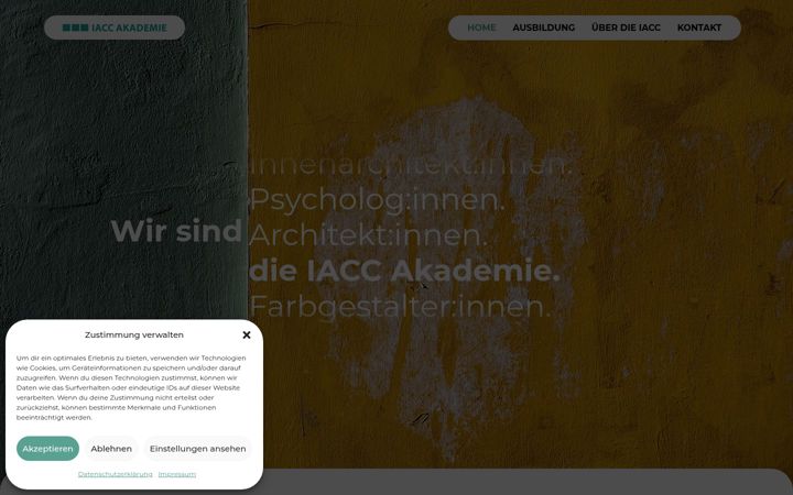 Screenshot of iacc-akademie.org