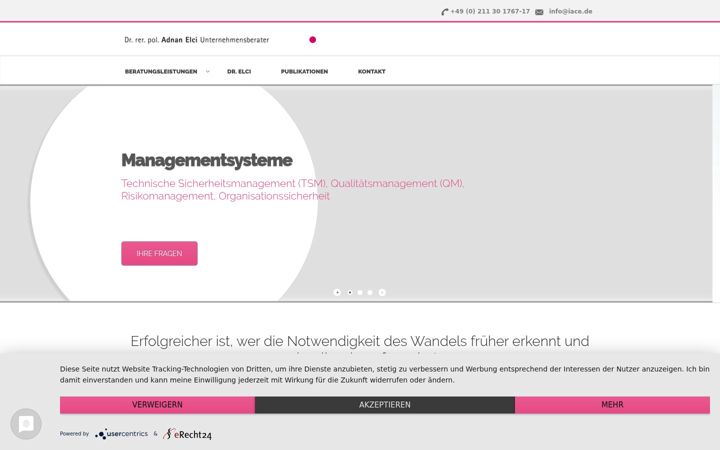 Screenshot of iace.de