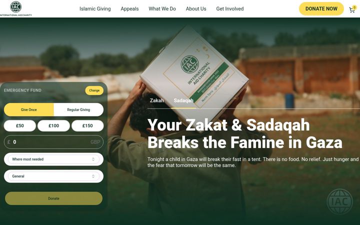 Screenshot of iacharity.uk