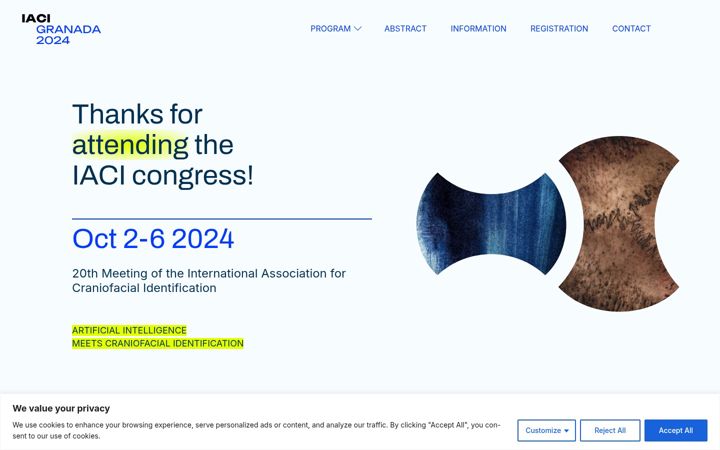 Skjámynd af iaci2024.com