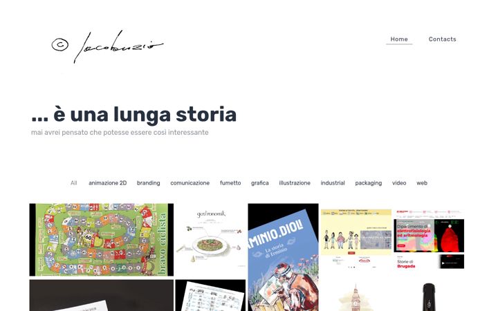 Skärmbild av iacobuzio.com