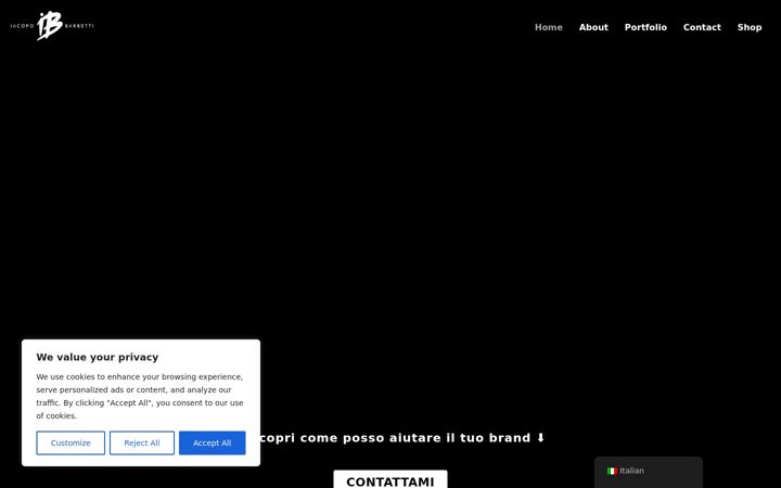 Screenshot of iacopobarbetti.com