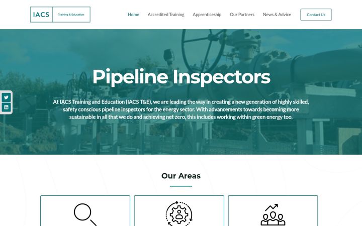 Screenshot of iacs-training.org