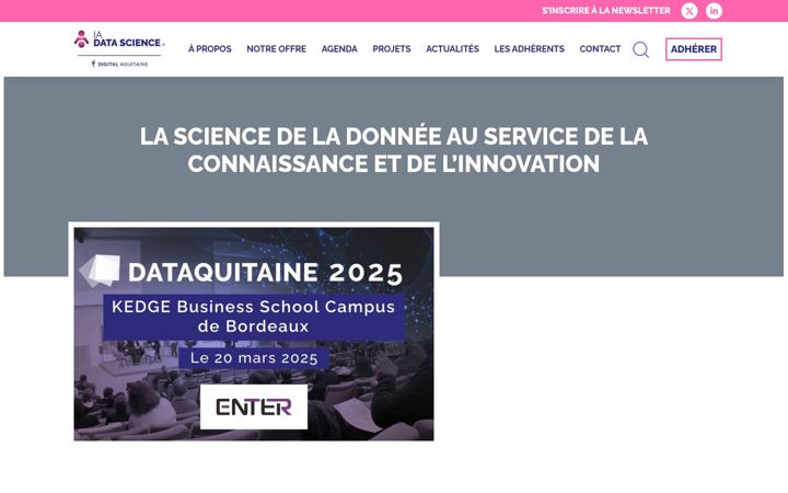 Screenshot of iadatascience.fr