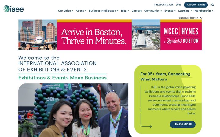 Screenshot of iaee.com
