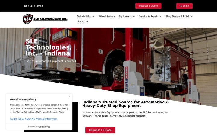 Screenshot of iaequip.com