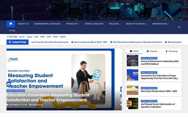 Screenshot of iaescore.com