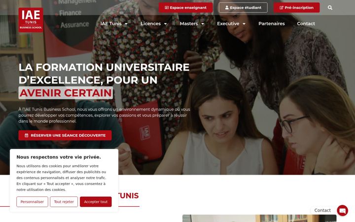 Képernyőkép: iaetunis.com