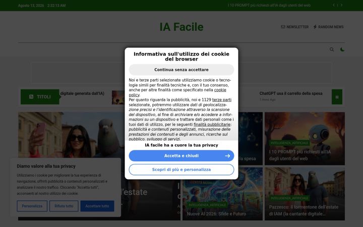 Screenshot of iafacile.altervista.org
