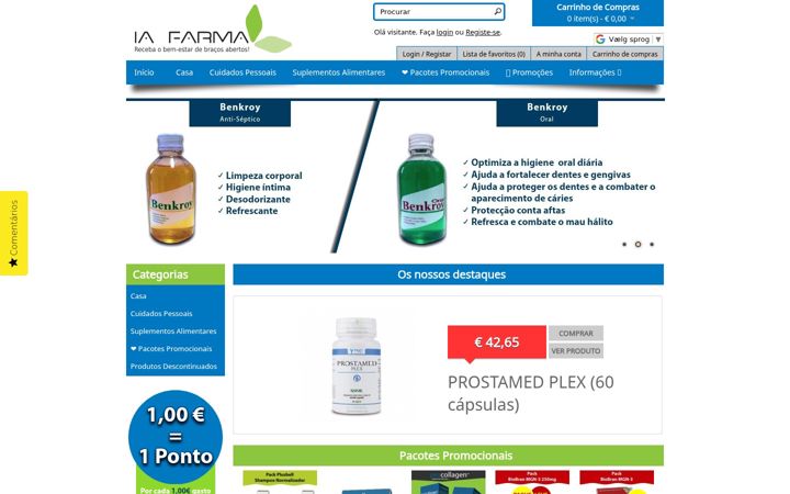 Screenshot of iafarma.com