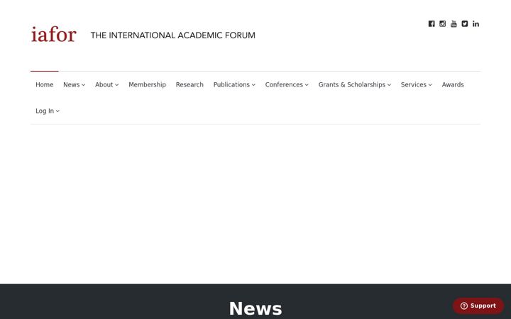 Screenshot of iafor.org