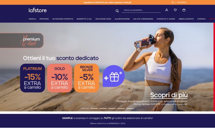 Screenshot of iafstore.com