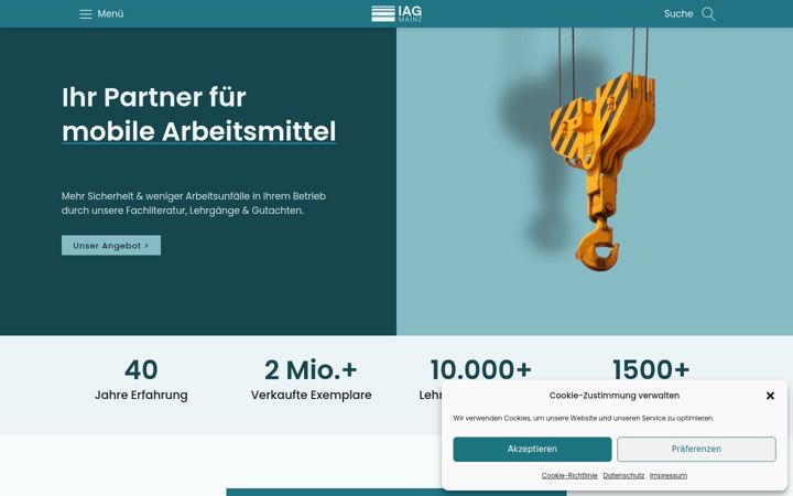 Screenshot of iag-mainz.de