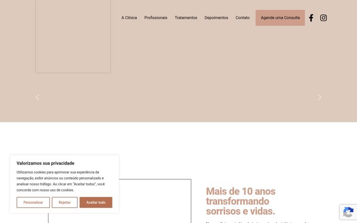 Screenshot of iag-odontologia.com.br