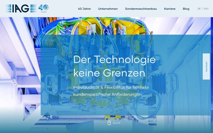 Screenshot of iag.at
