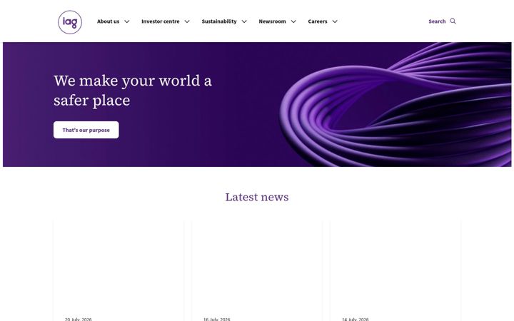 Skärmbild av iag.com.au