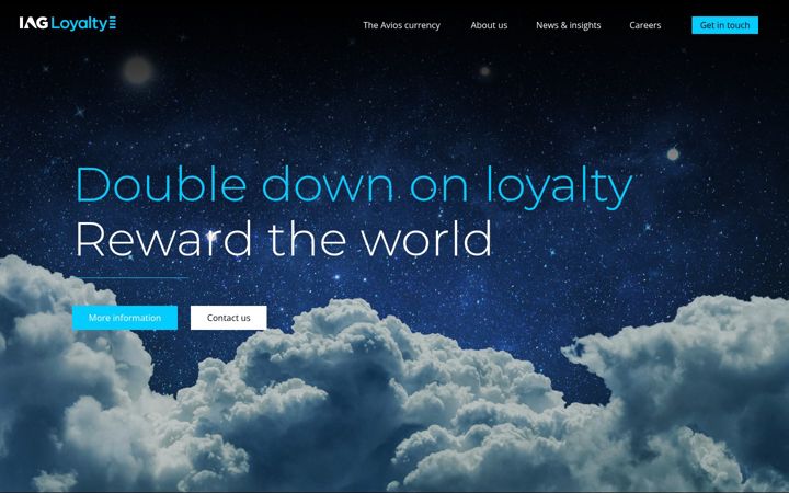 Screenshot of iagloyalty.com