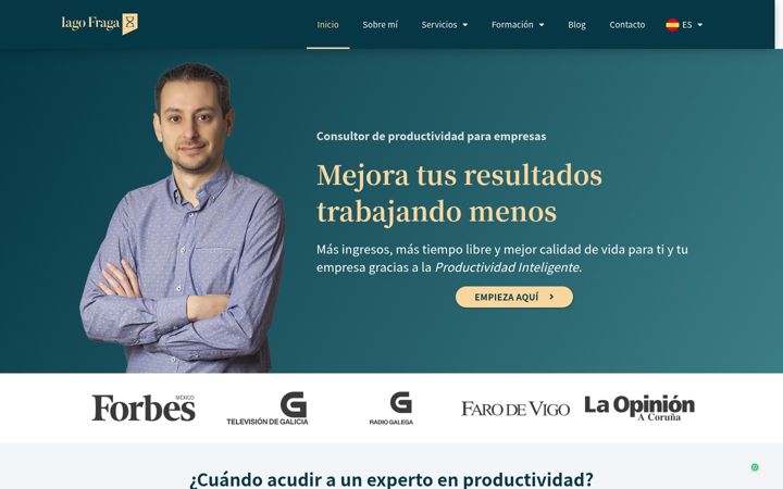 Screenshot of iagofraga.com