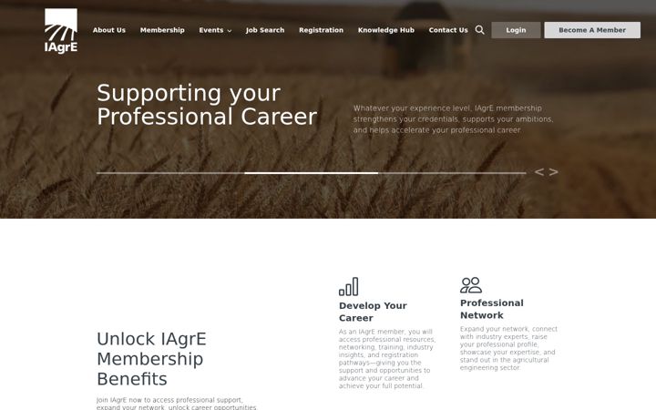 Screenshot of iagre.org