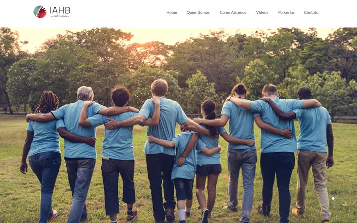 Screenshot of iahb.org.br