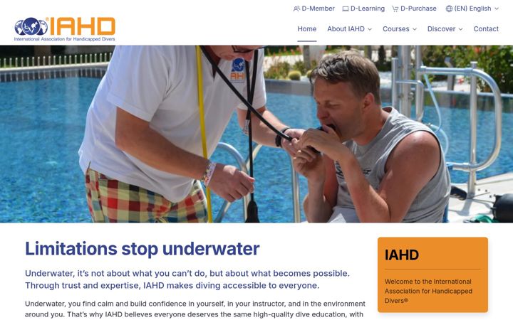 Screenshot of iahd.org
