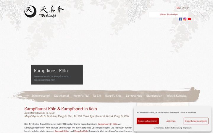 Ekrano kopija iaido-koeln.de