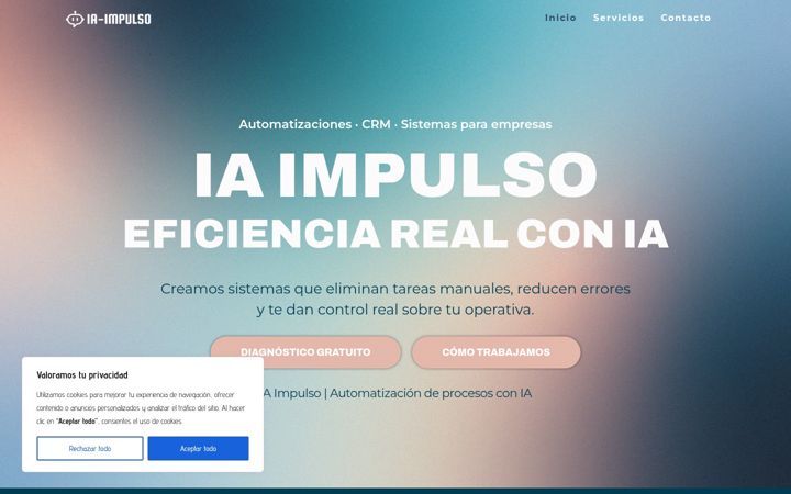 Snímek obrazovky iaimpulso.com
