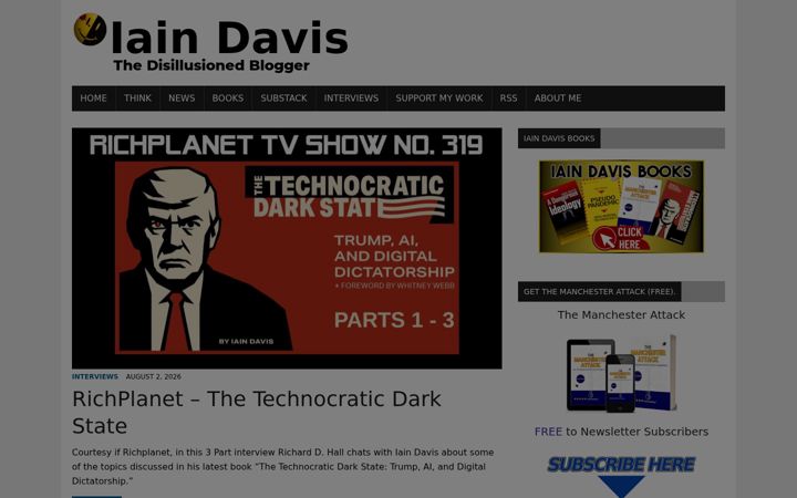 Screenshot of iaindavis.com