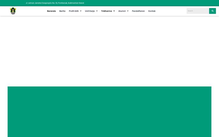 Screenshot of iainptk.ac.id