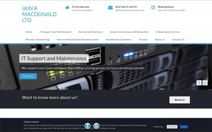 Screenshot of iainrmacdonald.co.uk