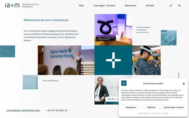Screenshot of iam-conferences.com