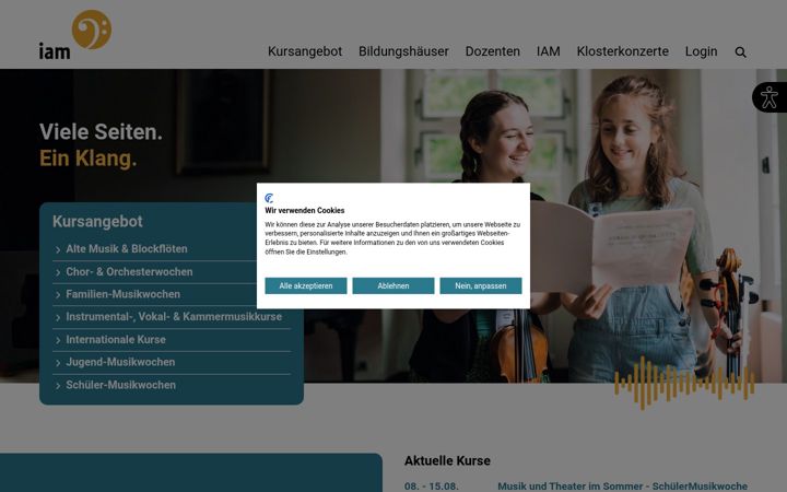 Ekrano kopija iam-ev.de