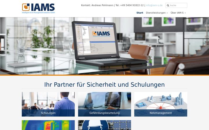 Screenshot of iam-s.de
