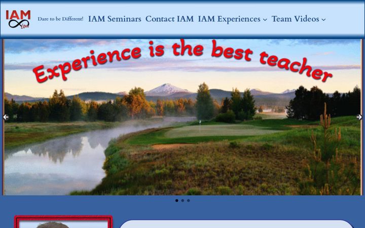 Екранна снимка на iam-seminars.com