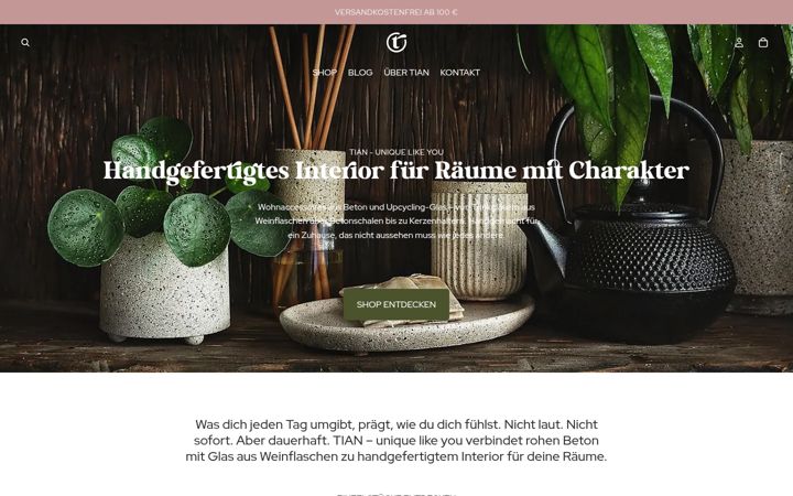 Screenshot of iam-tian.de