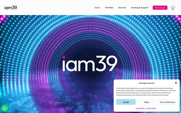 Screenshot of iam39.com