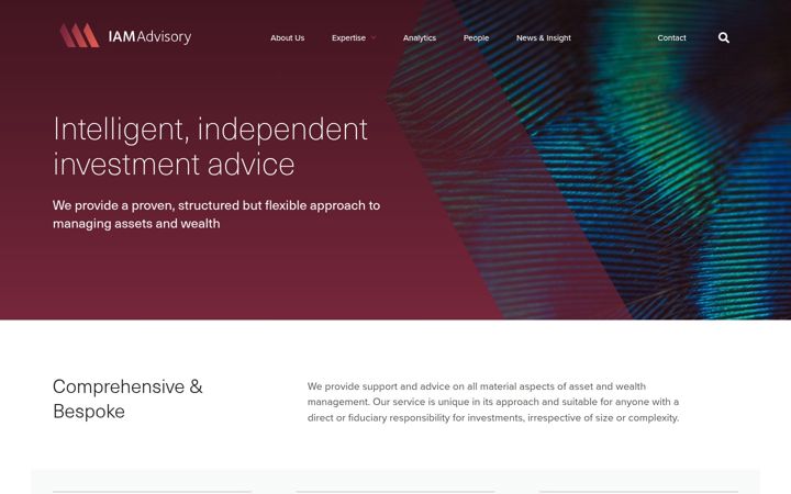 Screenshot of iamadvisory.com