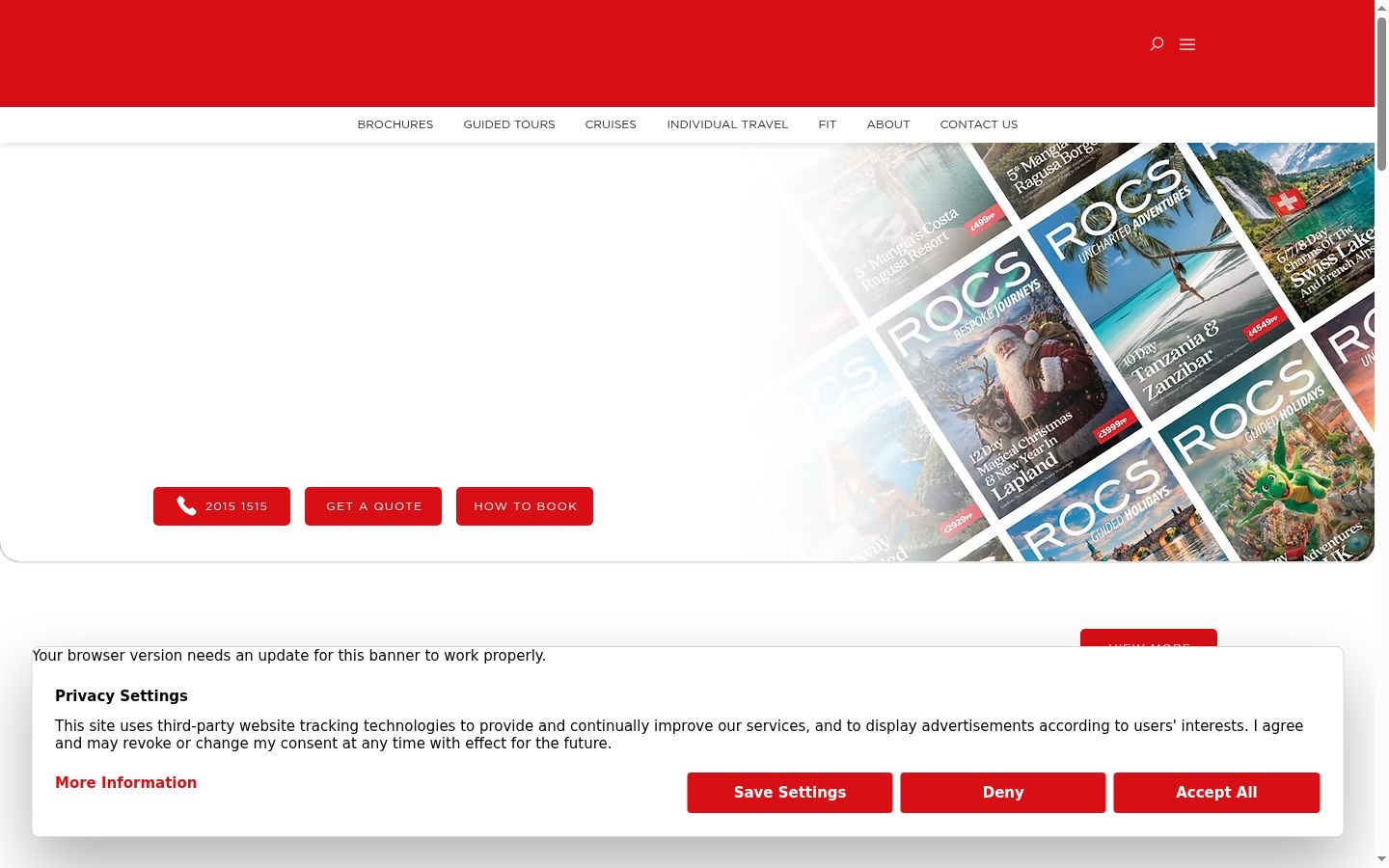 Capture d'écran de la bannière de consentement affichée avant toute interaction
