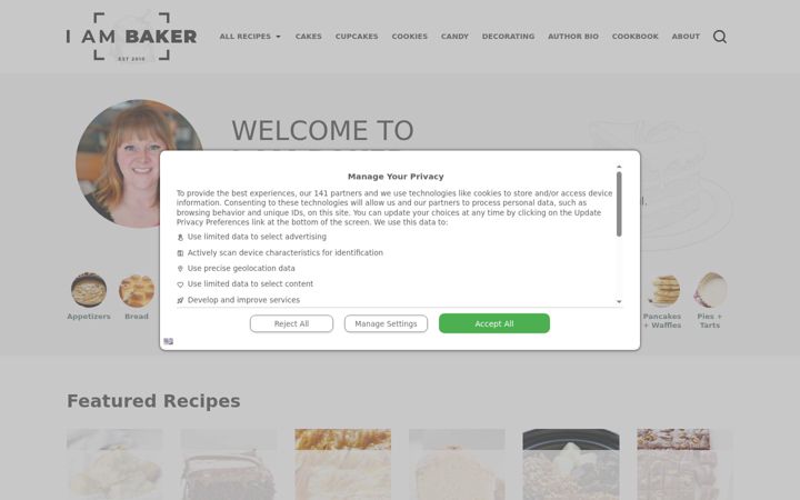 Screenshot of iambaker.net